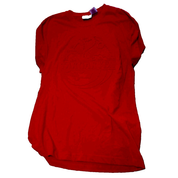 NEW GAME OF THRONES TARGARYEN T-shirt Embossed RED LARGE NWT - Picture 1 of 3